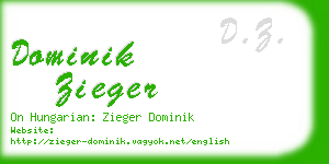 dominik zieger business card